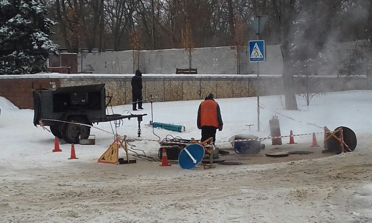 В Херсоне у здания СБУ - снова авария