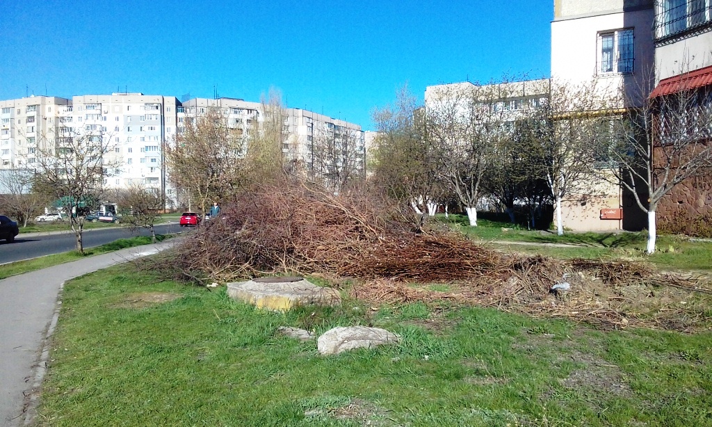 Херсонские субботники охватили четвертый Таврический (фотофакт)