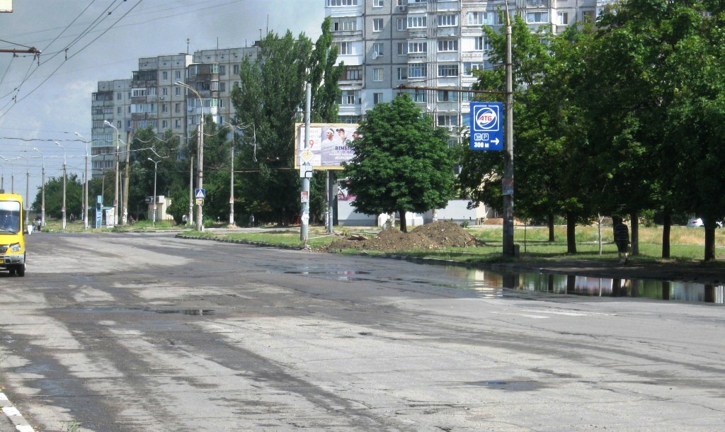 Дождь протестировал проведенный ремонт дороги в Херсоне