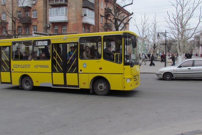 Херсонцы увидели пользу в сегодняшней забастовке маршруток