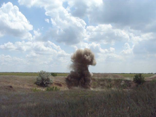 В Олешках знищили протитанкову міну