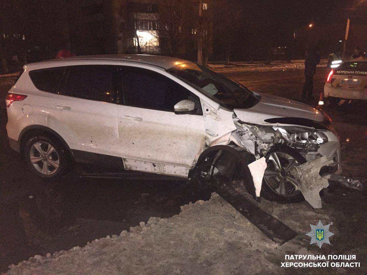 У Херсоні сталося два ДТП через нетверезих водіїв