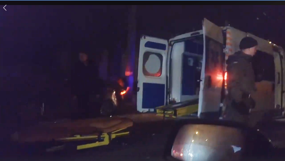 Вчера вечером в Херсоне случилось серьезное ДТП (видео)