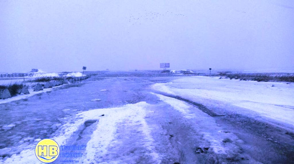 Уровень воды в Азовском море возле Геническа достиг пика