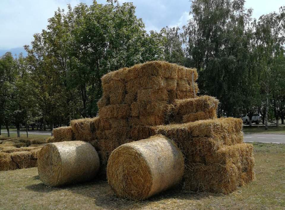 В Херсоне продолжается строительство «соломенного городка»