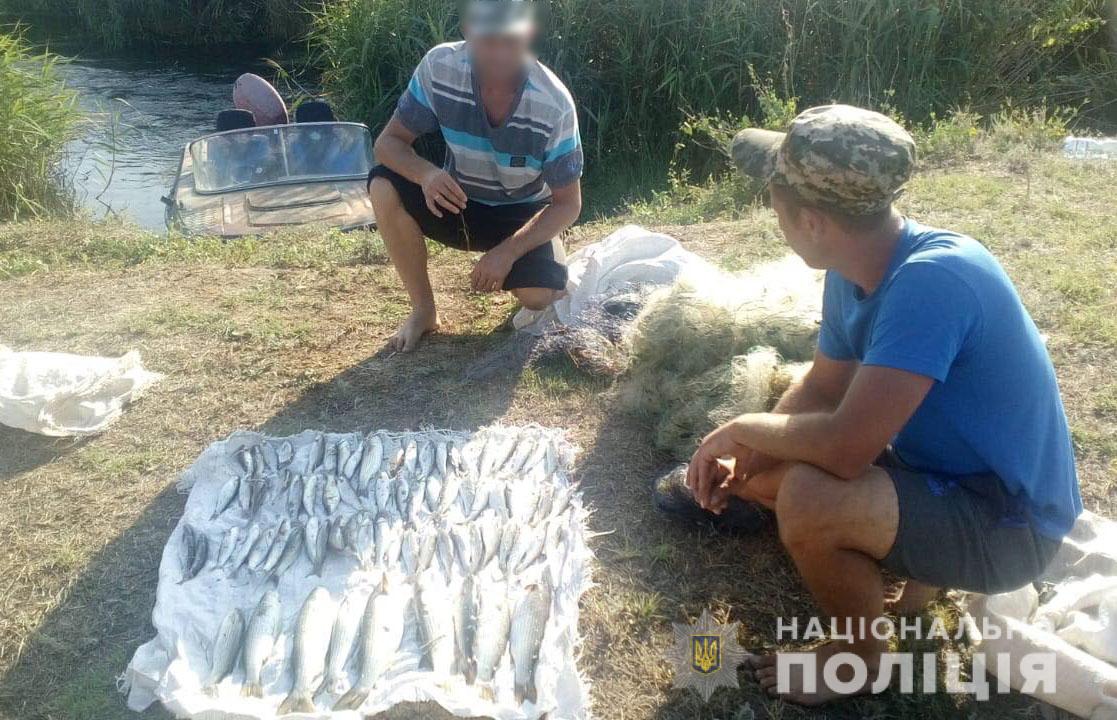 74 кефалі на 44 тисячі гривень - на Херсонщині поліція затримала чергових браконьєрів