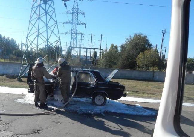 У Скадовську під час руху загорівся автомобіль