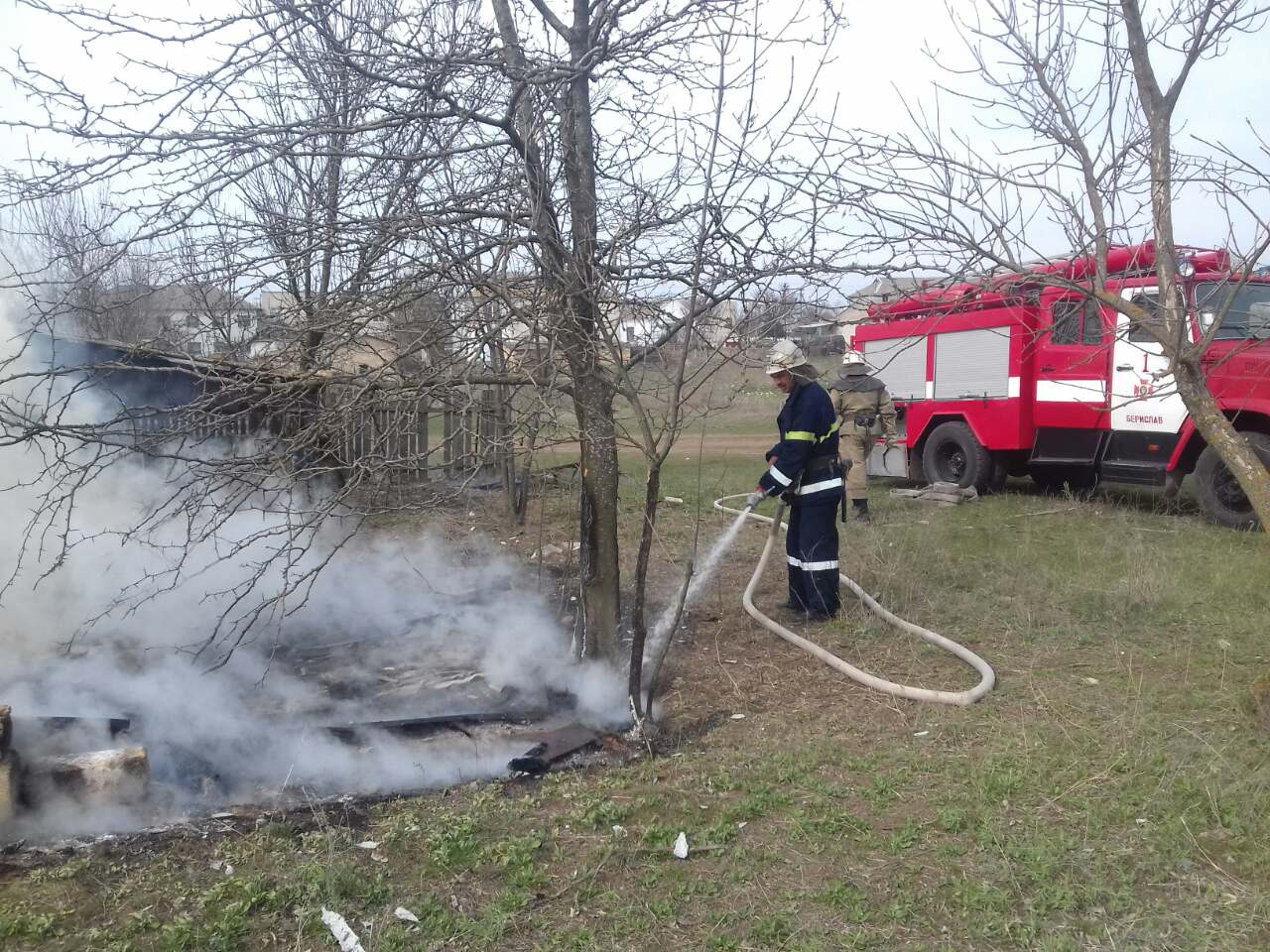 Догралися: у Бериславському районі пожежа через дитячі пустощі