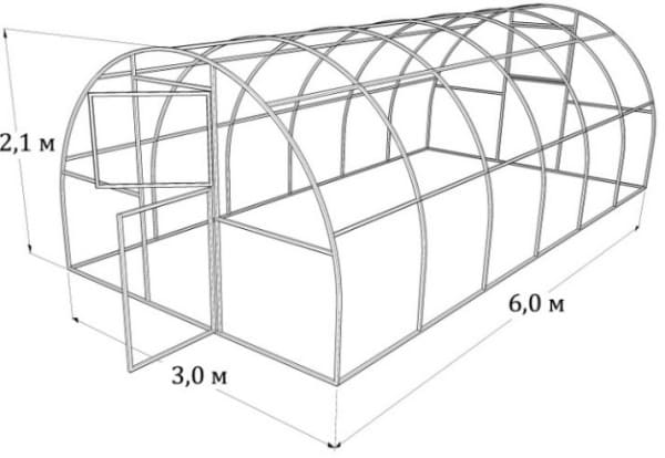 Арочные теплицы из профильной трубы