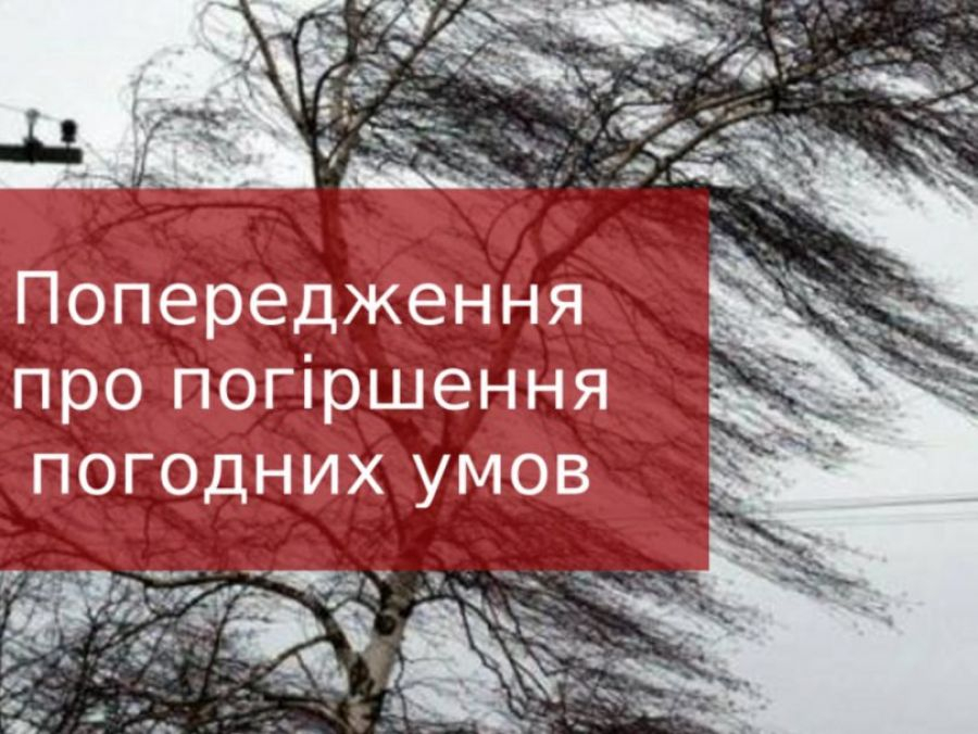 Штормове попередження: на Херсонщині передають сильний вітер до 25-29м/с