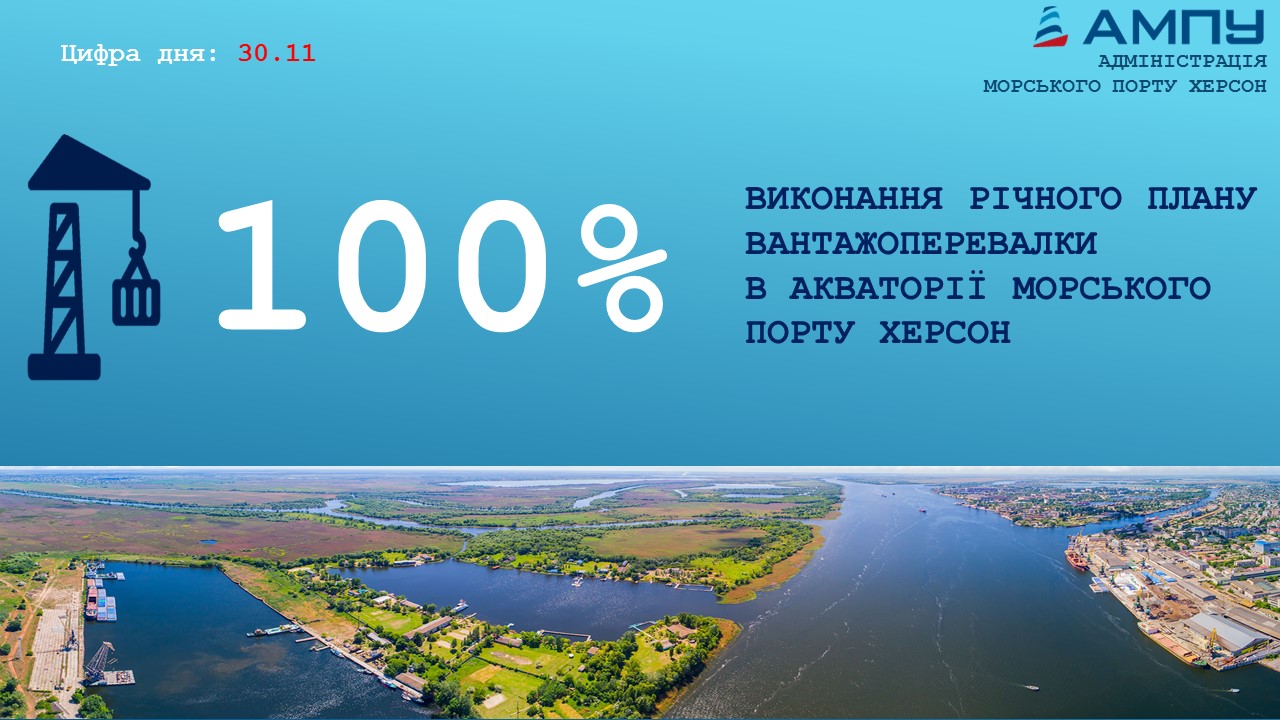 В морском порту Херсон уже выполнили годовой план по грузоперевалке