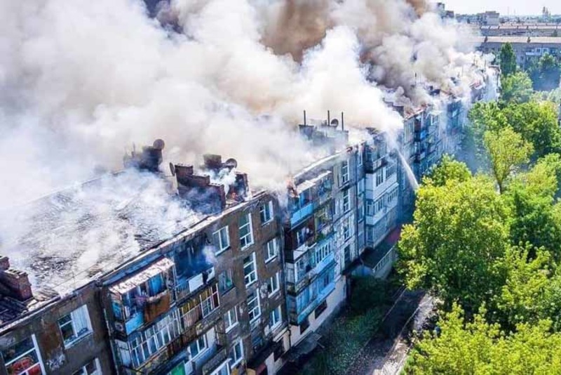 Виновнику пожара в новокаховском жилом доме сообщено о подозрении