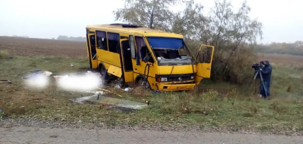 Херсонська поліція оприлюднила відео з місця смертельної ДТП під Садовим