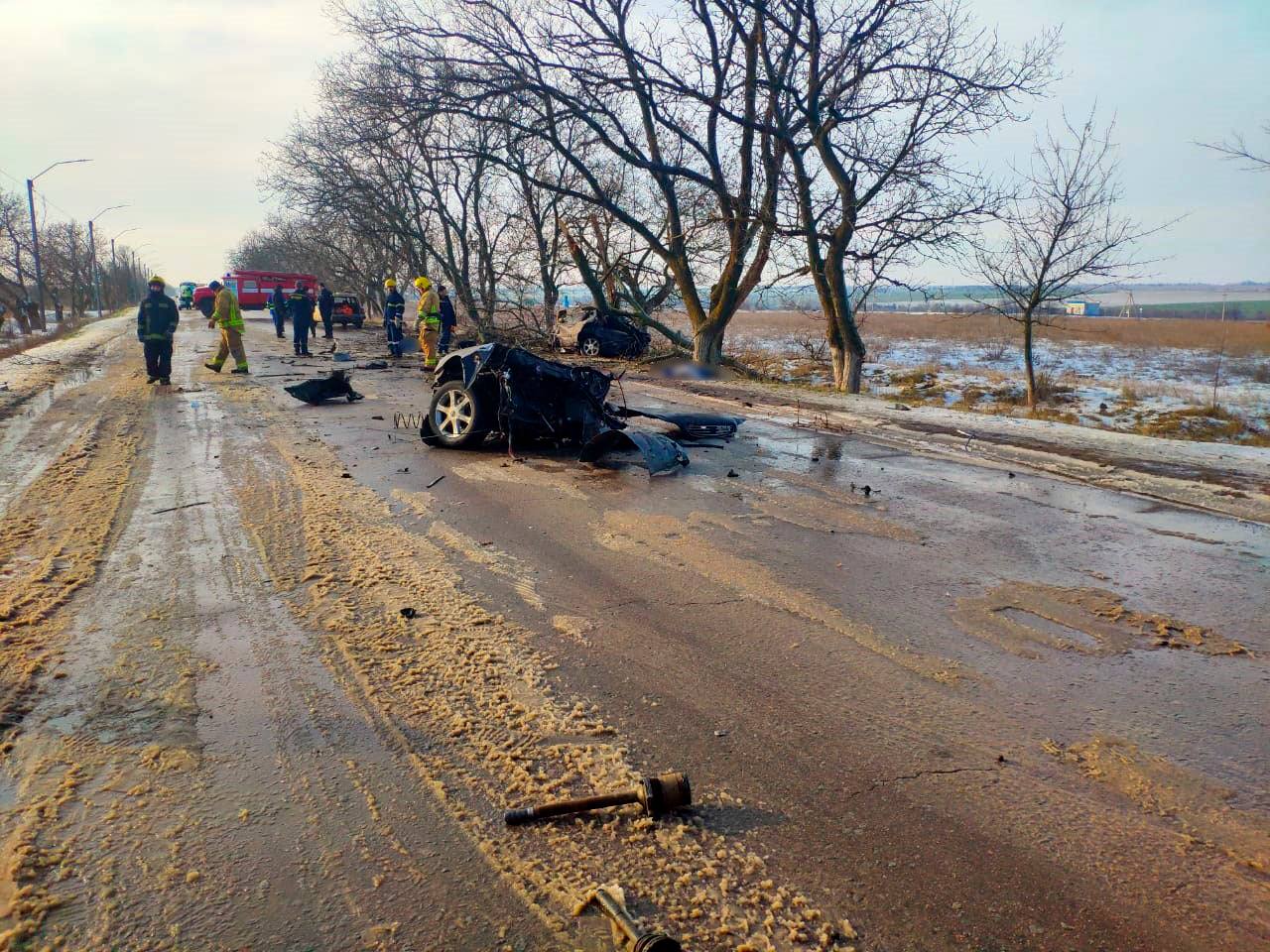 Під час смертельної ДТП у Херсонській області авто розірвало навпіл