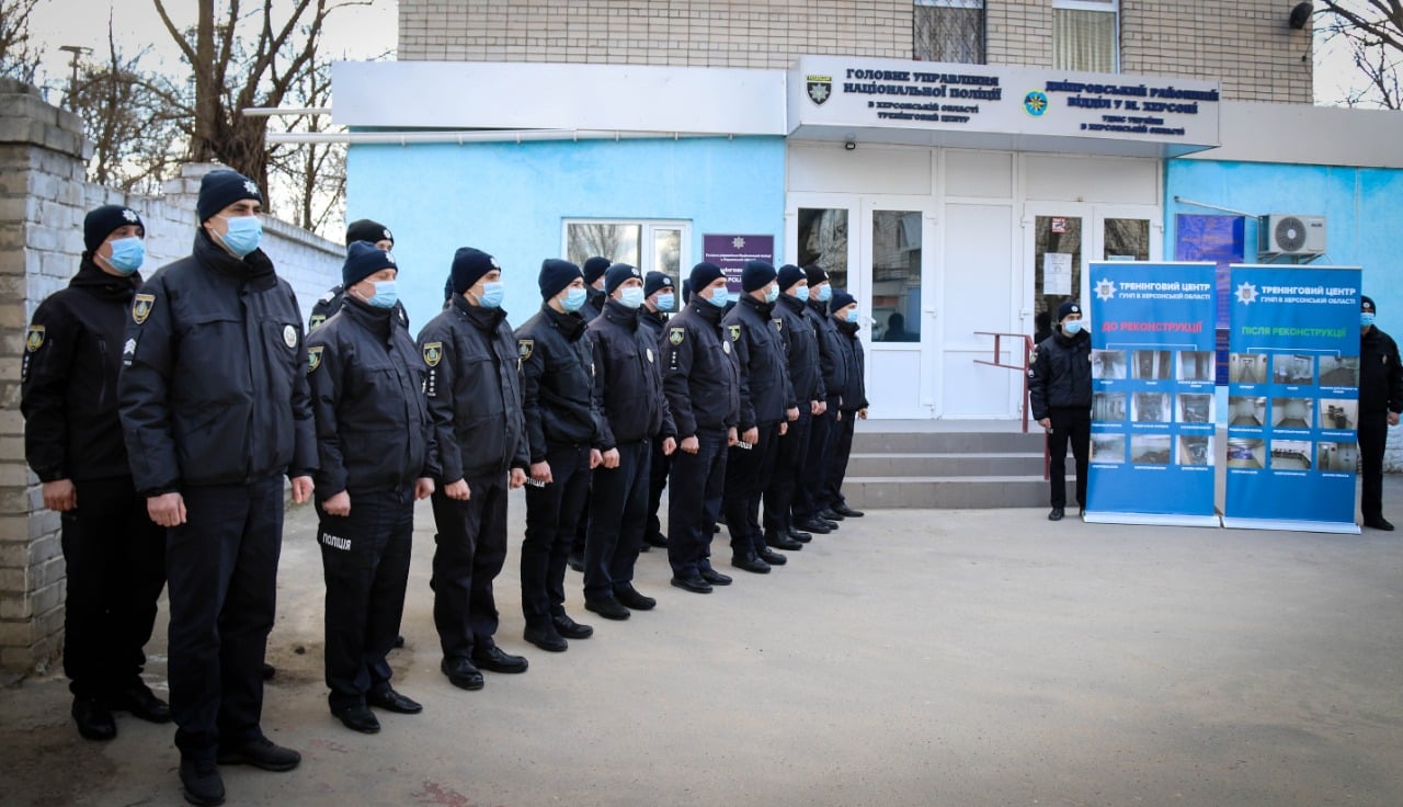 В Херсоні відкрили модернізований тренінговий центр для підготовки  поліцейських