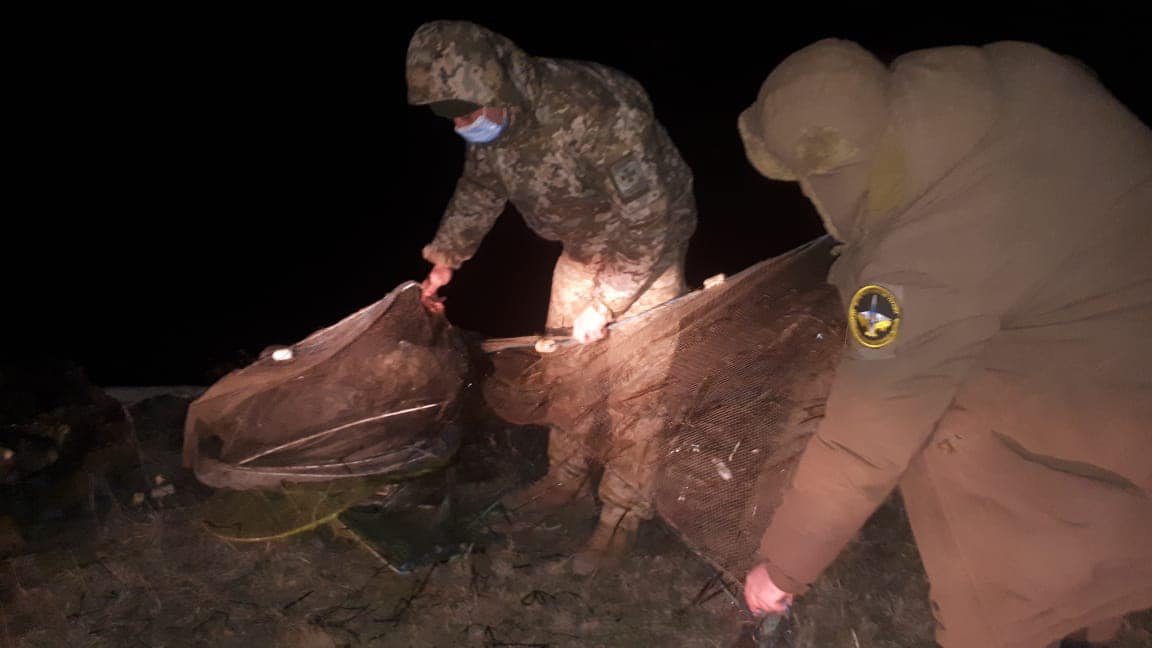 На Херсонщині прикордонники в черговий раз виявили браконьєрів