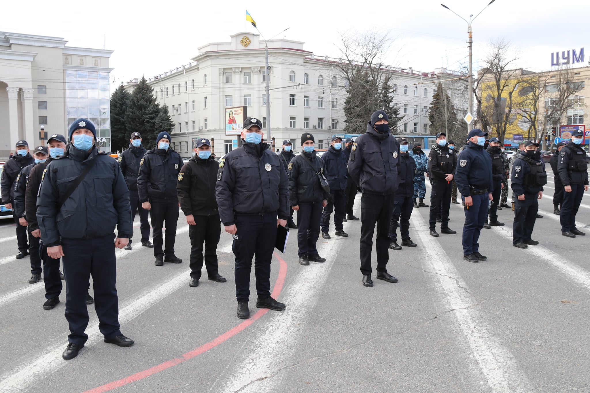 На Херсонщині поліцейські посилили контроль за дотриманням громадянами карантинних обмежень