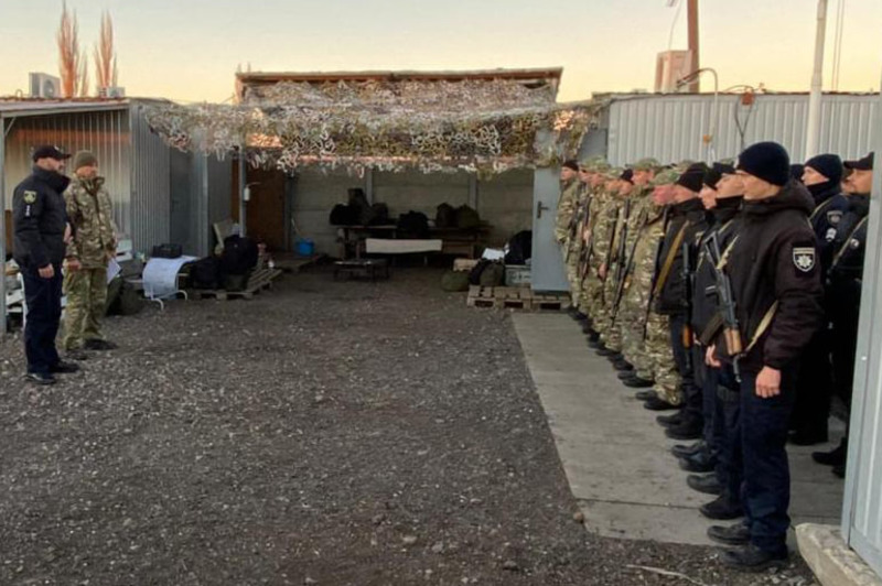 В зоні проведення ООС відбулася ротація зведеного загону поліції Херсонщини