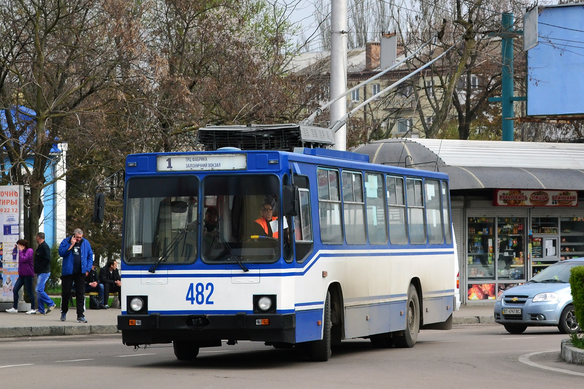 Сьогодні у Херсоні працюють п’ять тролейбусних маршрутів