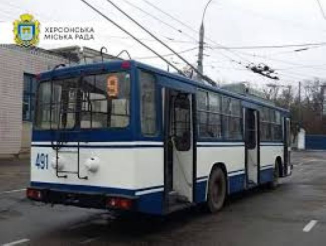 У Херсоні зранку 29 вересня не працюватимуть тролейбуси