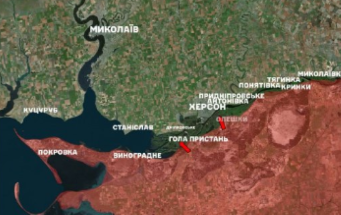 За минулу добу ворог здійснив п'ять атак поблизу острова Білогрудий і Антонівського мосту